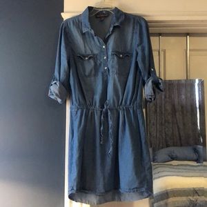 SALE TODAY ONLY! Chambray Shirt Dress